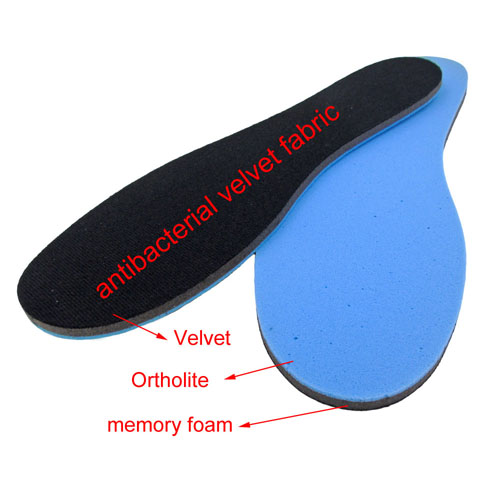 FD-B  fabric  ortholite memory foam insole